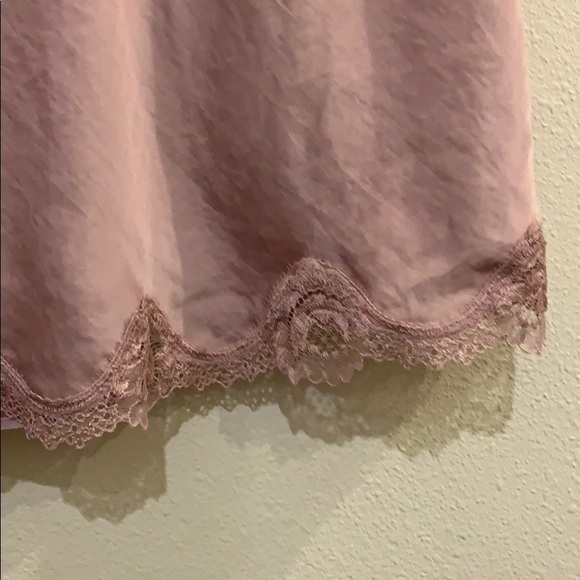 Dusty Rose Lace Trim Cami - Picture 5 of 5